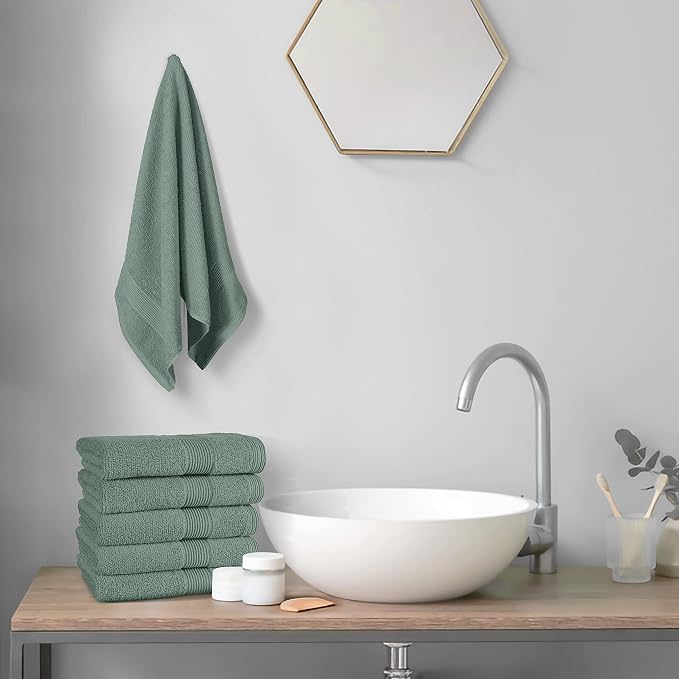 Belizzi Home Ultra Soft 6-Piece Hand Towel Set 16x28-100% Ringspun Cotton - Image 5