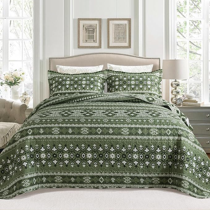 BEDIFANY Quilts King Size, Reversible Lightweight Bedspread by BEDIFANY