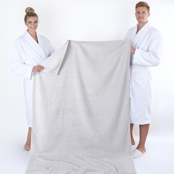 American Soft Linen 100% Cotton 600 GSM Turkish 40x80 Oversized Bath Towel Sheet - Image 5