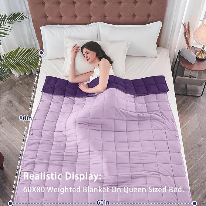 yescool Weighted Blanket for Adults Cooling Heavy Blanket for Sleeping Perfect - Image 2