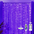 Brightown 300 LED Purple Fairy Curtain Lights, 9.8ft x 9.8ft String Lights by Brightown