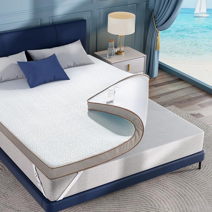 BedStory Cooling Mattress Topper Twin XL, 3 Inch Gel Infused Memory Foam Topper - Image 8