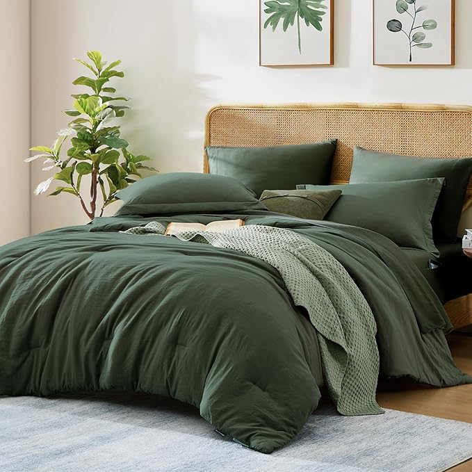 WRENSONGE Twin Comforter Set- 5 Pieces Deep Forest Twin Bed in a Bag, All - Image 2
