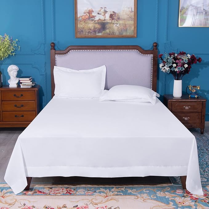 NTBAY California King Flat Sheet Only - Image 4