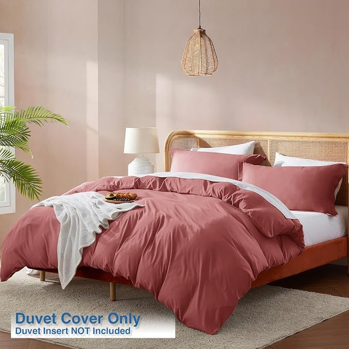 Nestl Pink Clay Duvet Cover King Size - Image 2