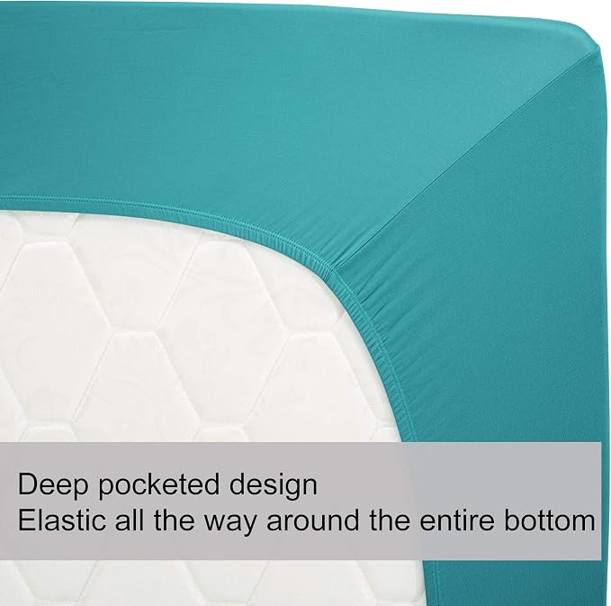 Soft Stretch Twin Size Fitted Sheet Only - Image 5