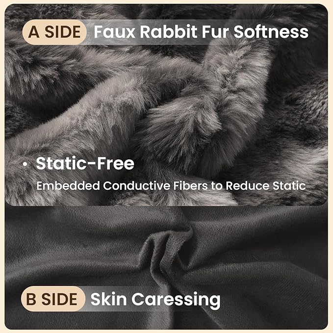 ZonLi Fluffy Body Pillow for Adults, Fuzzy Faux Fur Body Pillow - Image 3