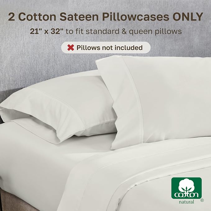 California Design Den Standard Queen Size Pillowcase Set - Image 3