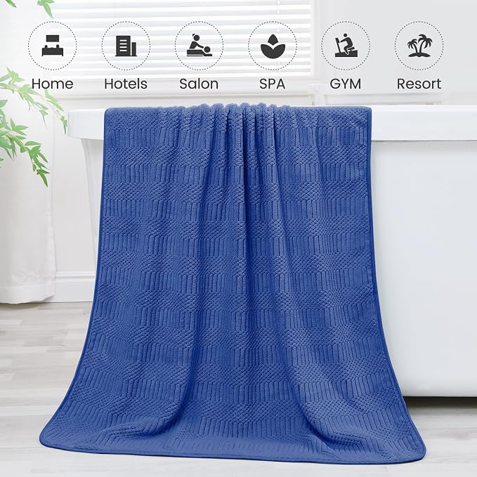 JML Microfiber Bath Towels, Large Bathroom Towel 2 Pack, Super Absorbent and - Image 5