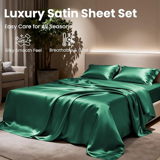 Love's cabin Satin Queen Sheets Set - Image 8