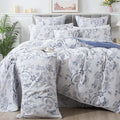 FADFAY Duvet Cover Set Twin Floral Bedding Percale Cotton 600 TC Classical by CottonWorldSweetDream