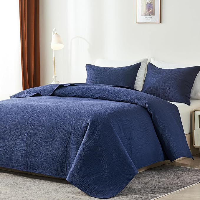 akkialla Queen Quilt Bedding Set, Lightweight Soft Bedspread Coverlet, Modern - Image 2