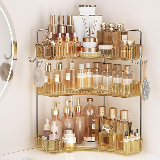 3 Tiers Bathroom Corner Organizer by Kinkota