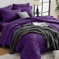 HEVUMYI Purple Queen Comforter Set by HEVUMYI