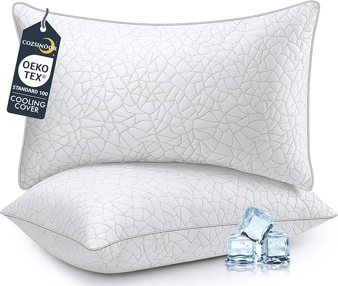 COZSINOOR Standard Size Cooling Bed Pillows by COZSINOORBEDDING