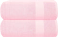 GLAMBURG Premium Cotton Oversized 2 Pack Bath Sheet 35x70-100% Pure Cotton by GLAMBURG