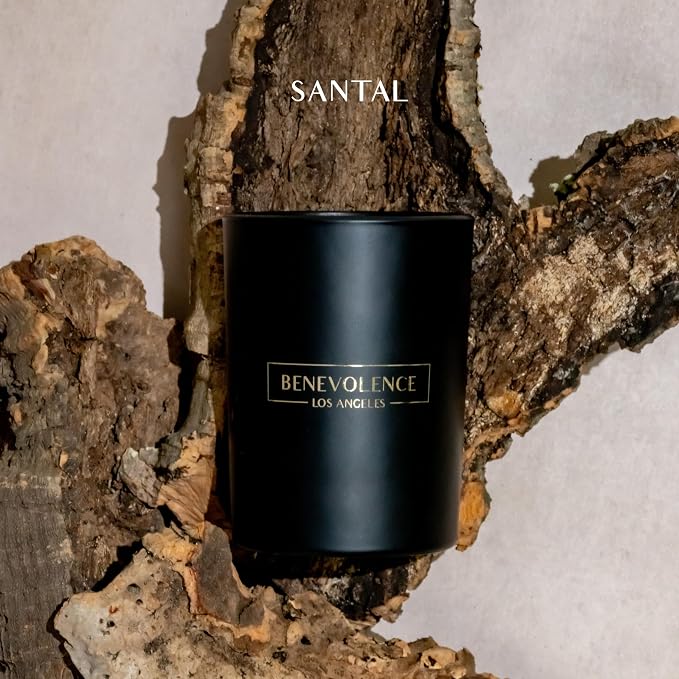 Benevolence LA Santal Scented Candle | Soy Christmas Candles - Image 3
