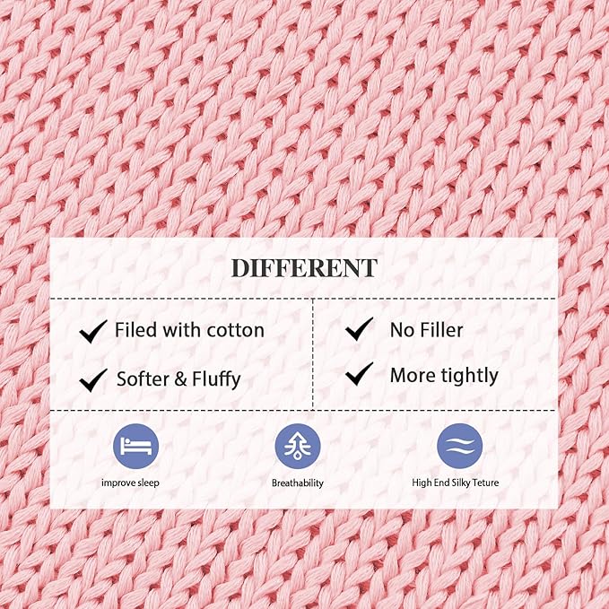 L'AGRATY Knitted Weighted Blanket - Image 3