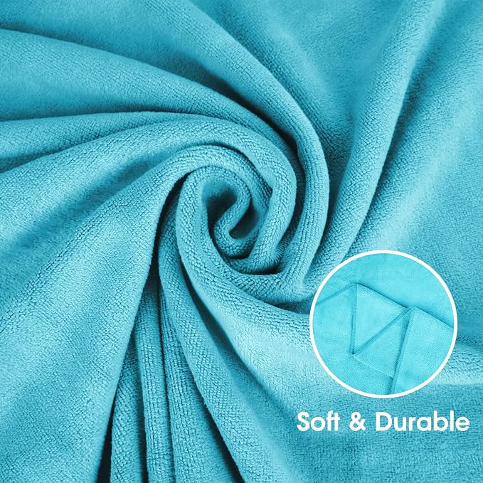 JML Microfiber Towels, Large Bath Towel Set 6 Pack, Fast Drying - Image 4