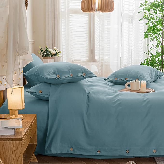JELLYMONI Cotton Duvet Cover Cal King Size - Image 7