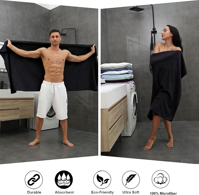 Extra Large Bath Towel Sheet Set 35x70 Inches - Image 5