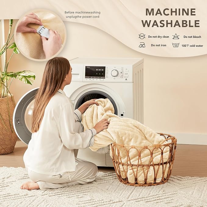 Homemate Heated Electric Blanket Queen Size - Image 7