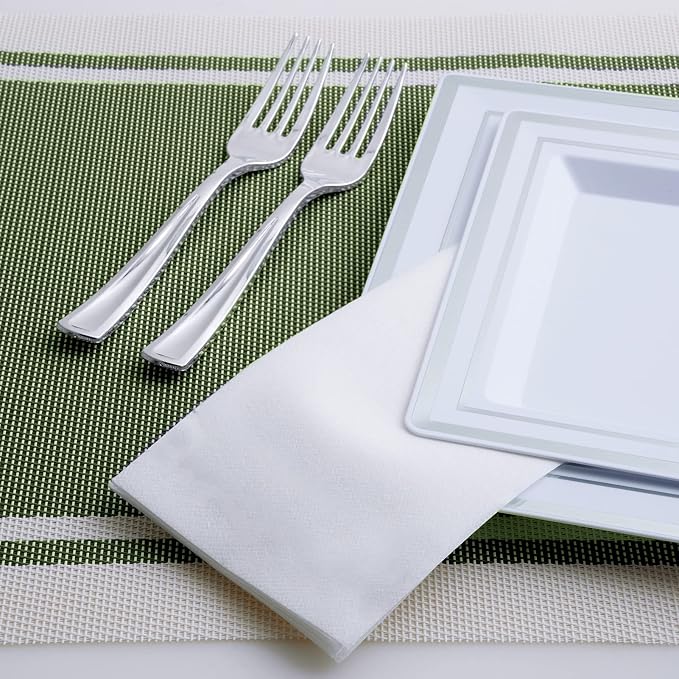 100PACK Disposable Hand Towels for Bathroom, Soft and Absorbent Paper Guest - Image 3