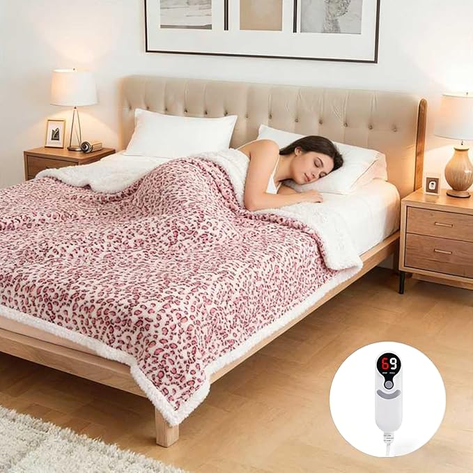 Electric Heated Blanket Full Size 72"x84", Ultra-Soft Plush - Image 2