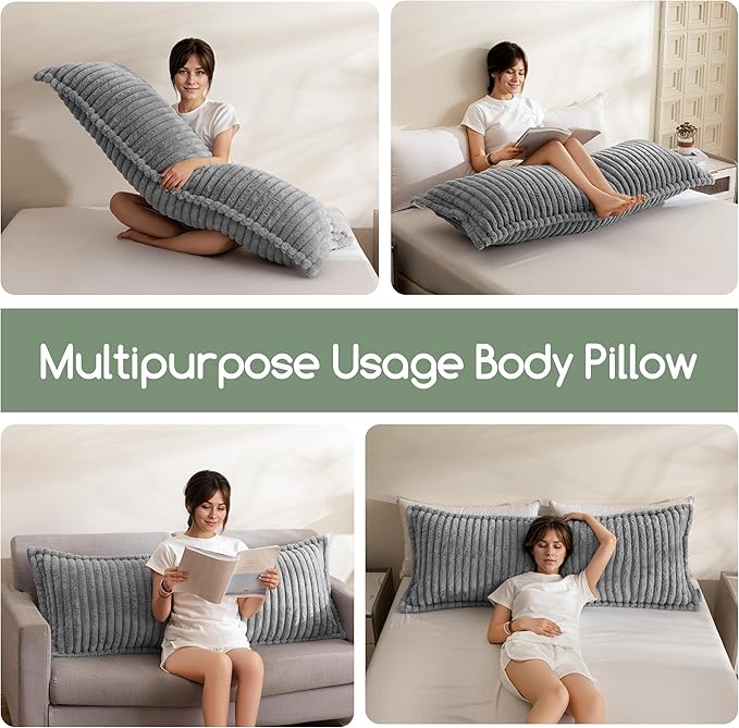 HIGOGOGO Memory Foam Body Pillow, Thickened Large Long Bed Pillow - Image 4