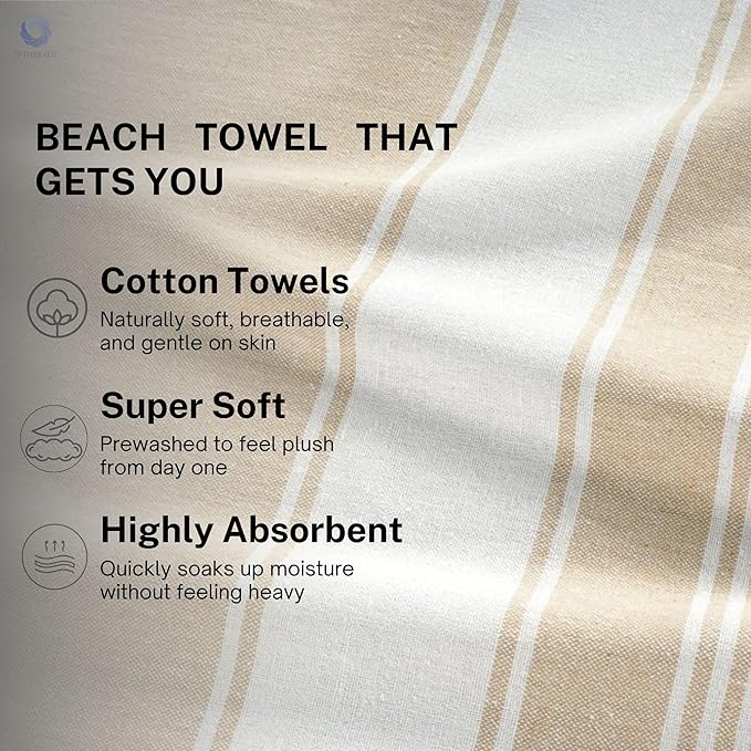Cotton Turkish Beach Towel - Image 2