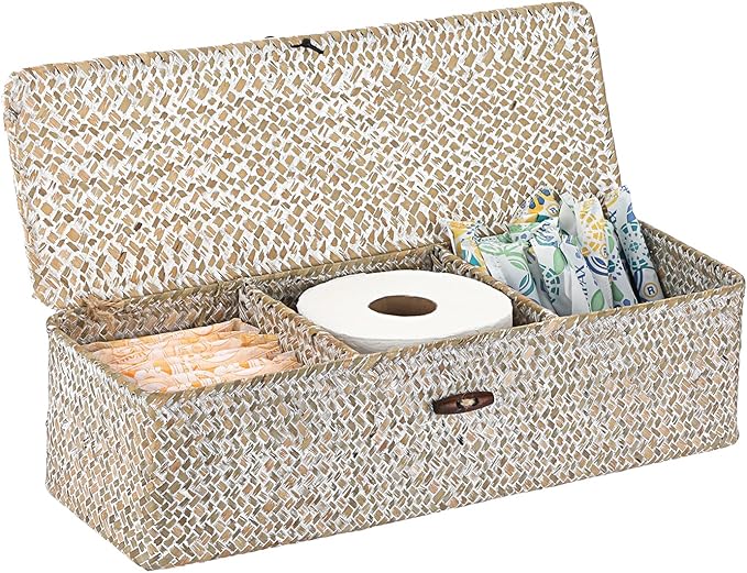Sumnacon Extended Seagrass Storage Basket by Sumnacon