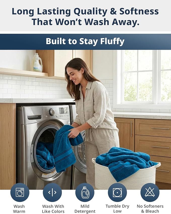 LANE LINEN Oversized Bath Towels - Image 8