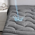 SLEEP ZONE Waterproof Cal King Mattress Pad, Soft Mattress Topper, Fitted by SLEEPZONELIFE