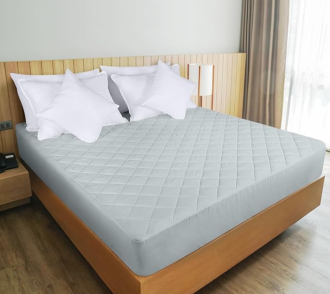 Utopia Bedding Quilted Fitted Mattress Pad, Queen Size, Elastic Fitted Mattress - Image 6