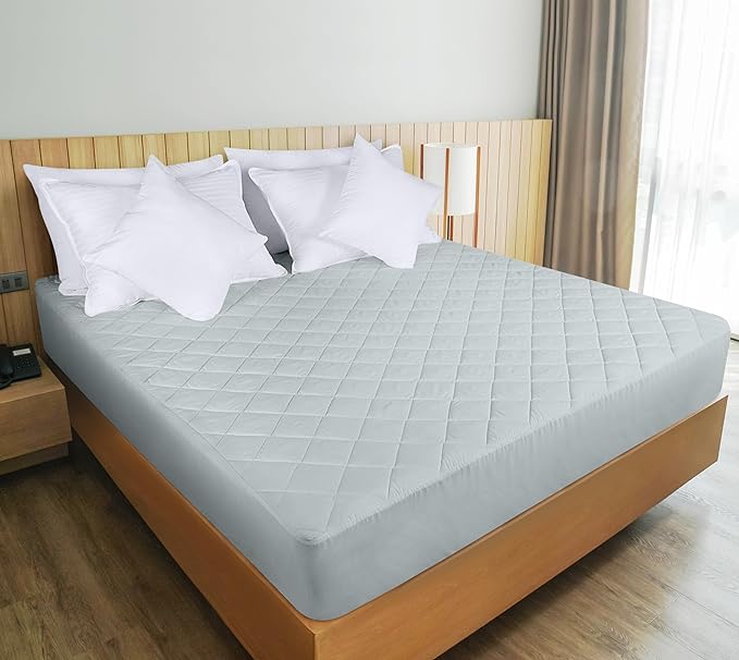 Utopia Bedding Quilted Fitted Mattress Pad, Twin Size, Elastic Fitted Mattress - Image 6