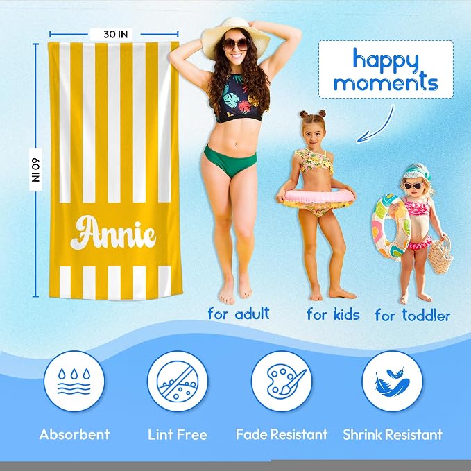 JML Personalized Beach Towel - Image 3