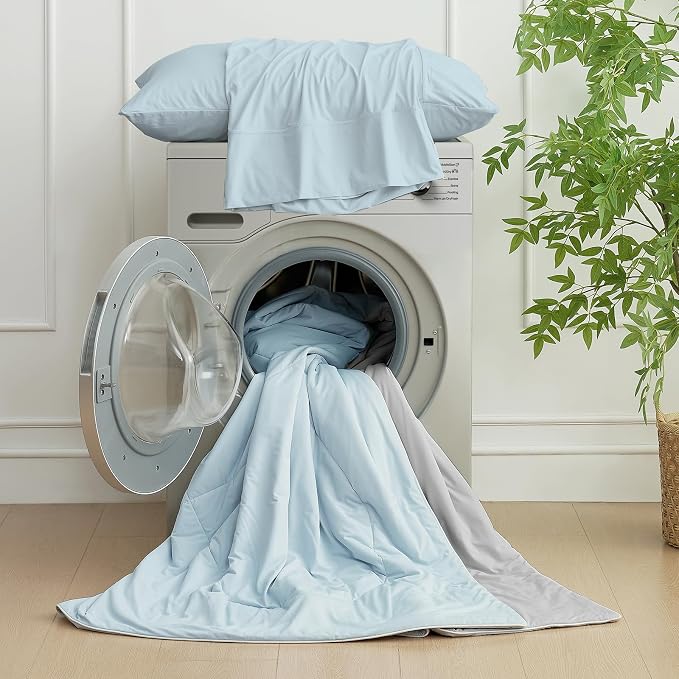 Cozy Bliss Cooling Comforter Twin Size, Cooling Blankets - Image 5