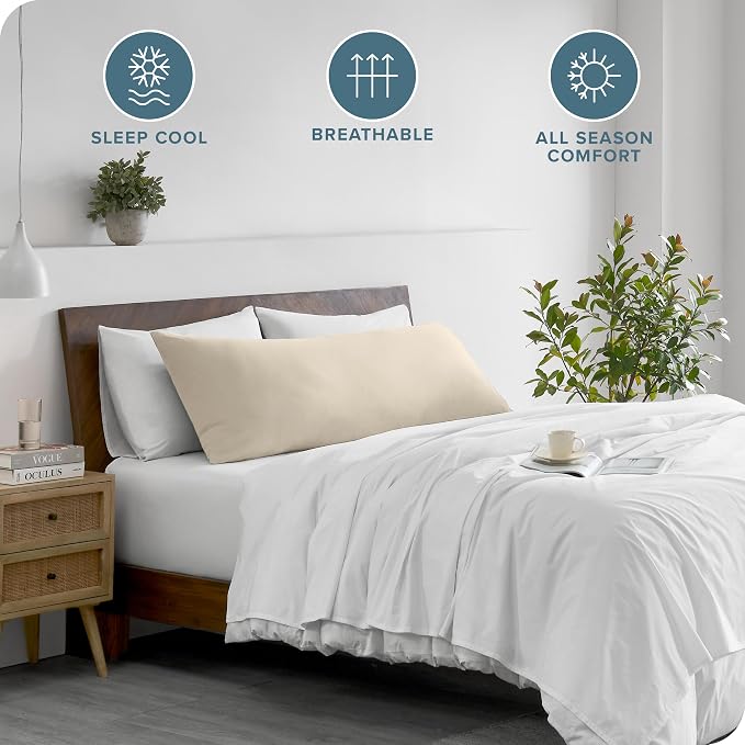 Bare Home Microfiber Body Pillow Cover - Image 2
