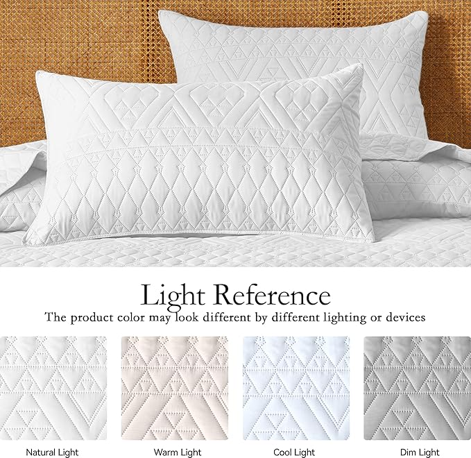 akkialla Full/Queen Size Quilt Bedding Set, Modern Style Geoetric Pattern - Image 4
