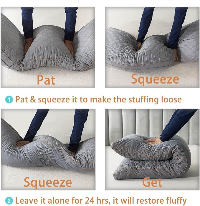 WhatsBedding Memory Foam Body Pillow - Image 6