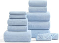Ultra Soft Bath Towel Set, 12 Piece Family Bathroom Towels Set by BEDDING