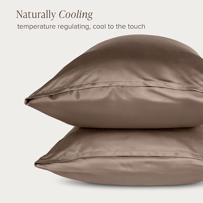 Bare Home 100% Rayon Made from Bamboo Luxury Standard Size Set of 2 Cooling - Image 6