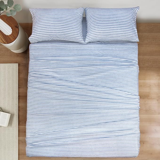 Mejoroom Striped Queen Size Sheet Set - Image 2