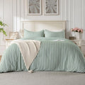 ROSE&RISY Green Queen Duvet Cover Set, 3 Pieces Soft Bedding Queen Set by ROSERISY
