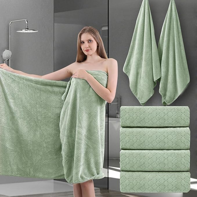 Ycosy Extra Large Bath Towels Set 35x70 Inches by Ycosy
