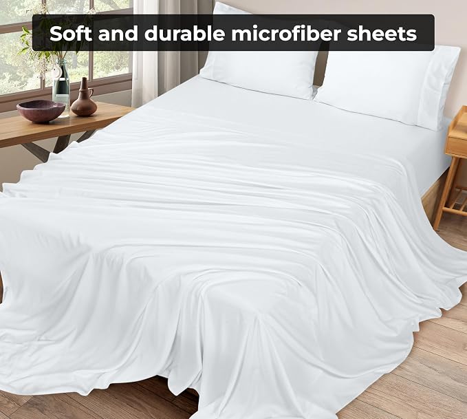 Royale Linens Full Flat Sheet - Image 4