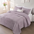 Whale Flotilla Ultra Soft King Quilt Bedding Set, Lightweight Microfiber Lilac by WHALEFLOTILLA