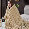 Heated Blanket Twin Size, Faux Fur Cozy Heating Blanket by Unknown