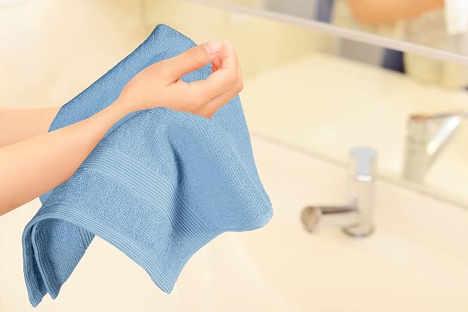 Belizzi Home Ultra Soft 6-Piece Hand Towel Set 16x28-100% Ringspun Cotton - Image 3