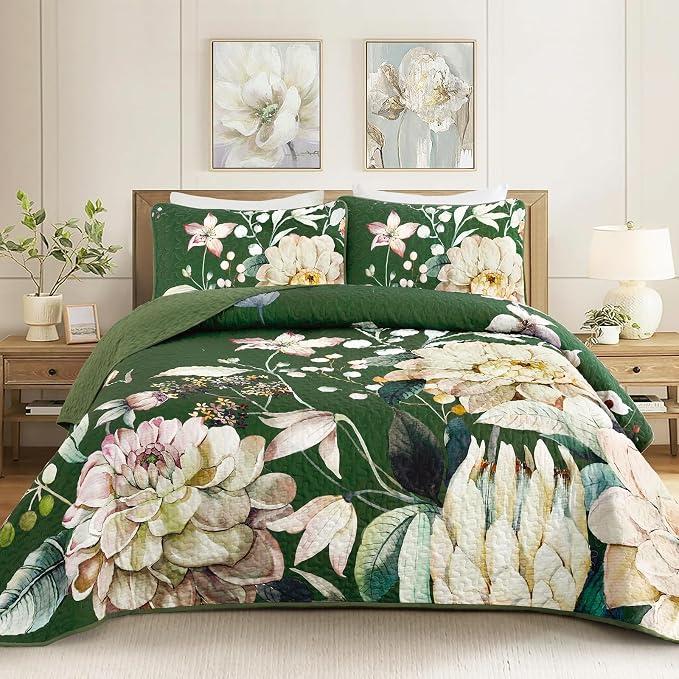 Drucon Floral Quilt Queen Size by DRUCON
